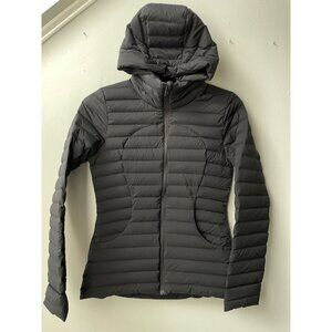 Lululemon Pack It Down Jacket Size 6 Black Removeable Hood
